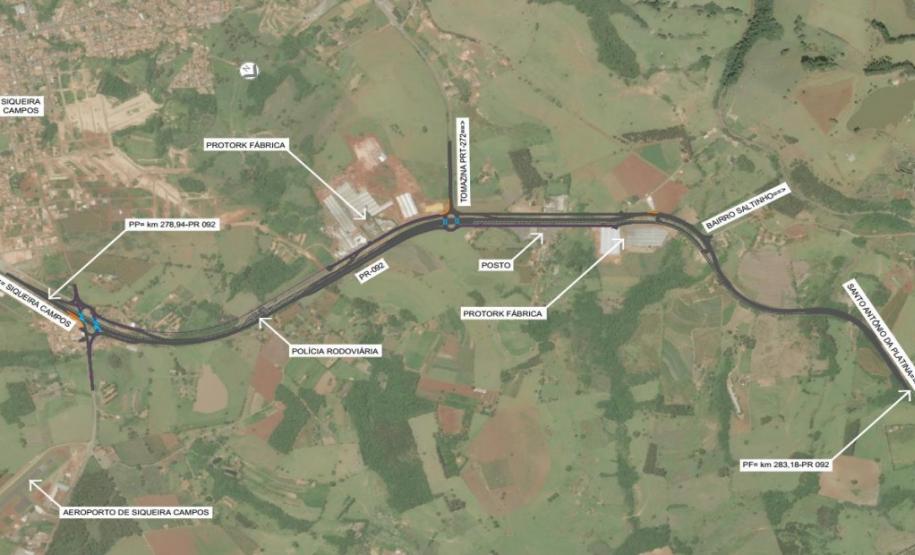 Mapa de Siqueira Campos