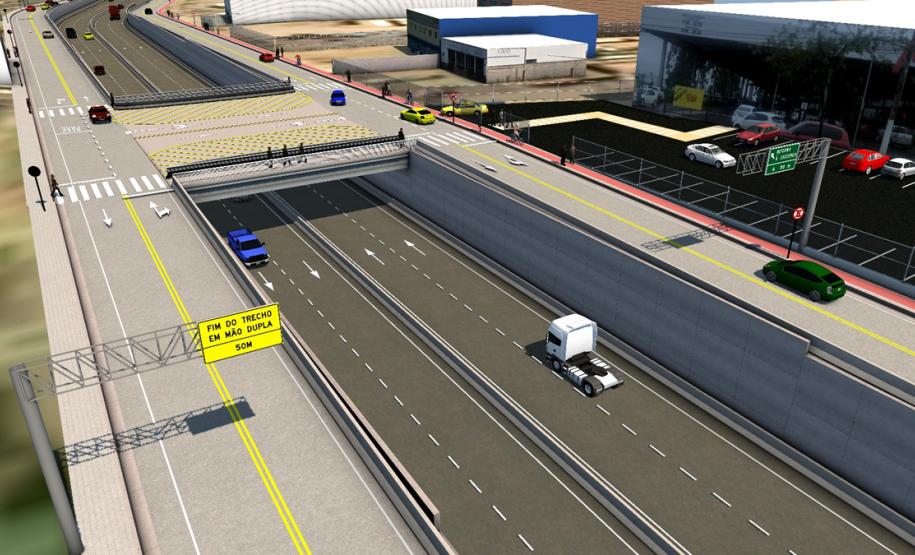 Fotos conceituais das obras do viaduto no KM 173