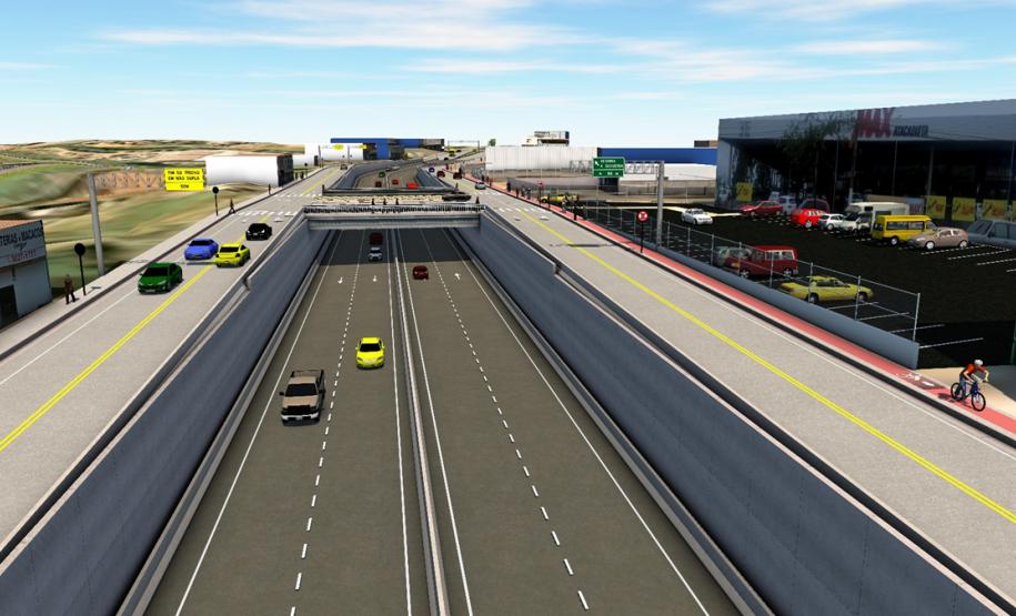 Fotos conceituais do viaduto no KM 173