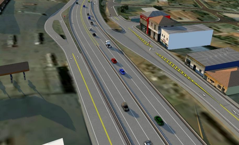Fotos conceituais das obras do viaduto no KM 180