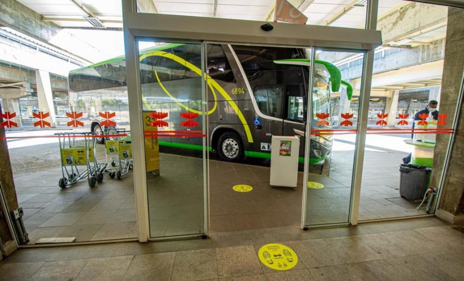 Medidas de enfrentamento à pandemia nos ônibus e terminais