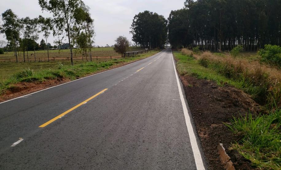 Serviços concluídos em rodovias de Santa Eliza