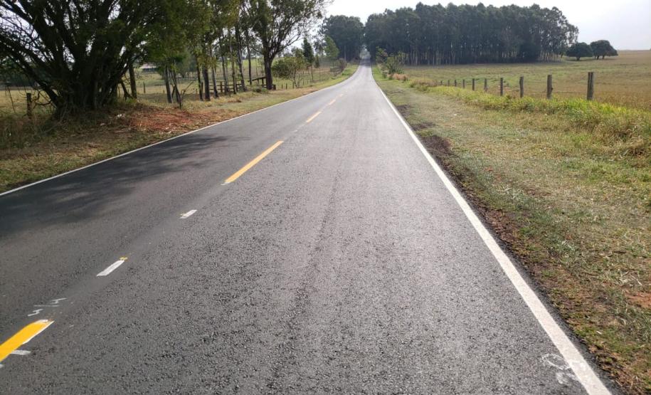 Serviços concluídos em rodovias de Santa Eliza