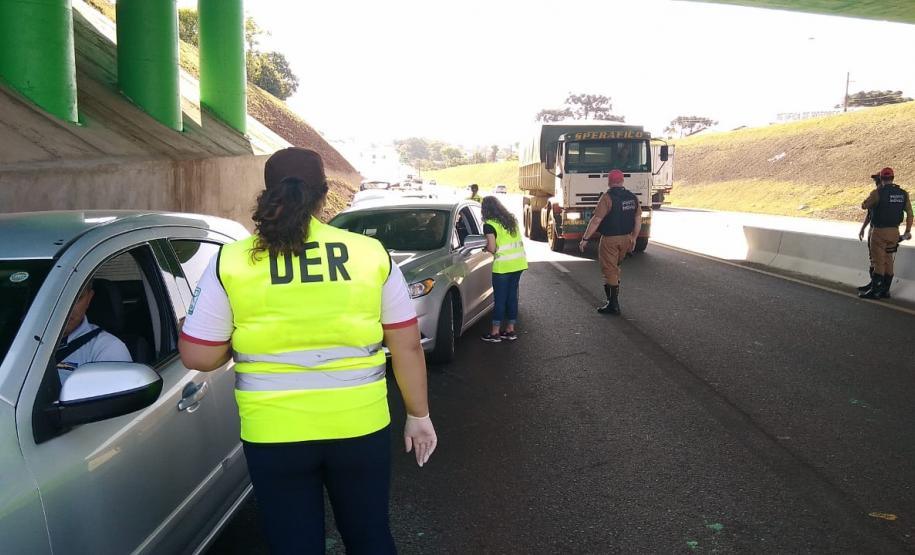 Blitz educativa de trânsito EPET Cascavel