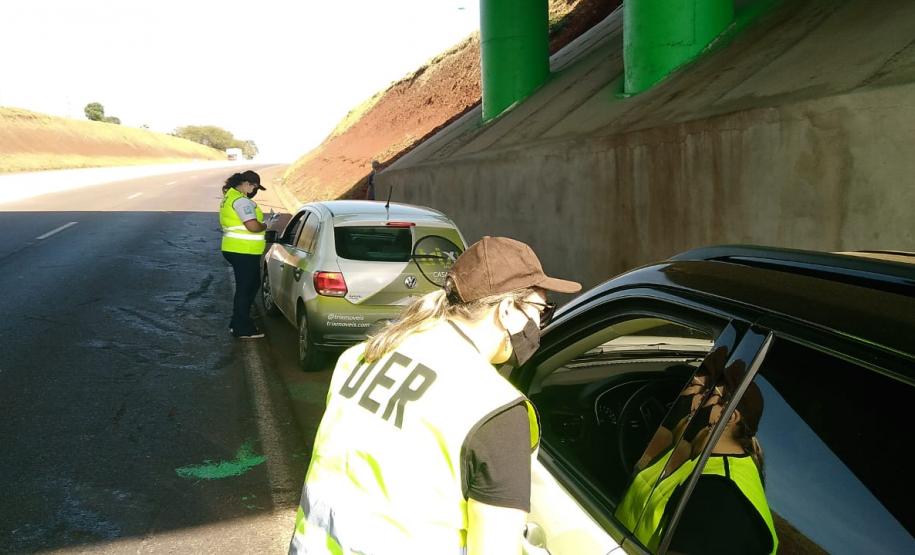 Blitz educativa de trânsito EPET Cascavel