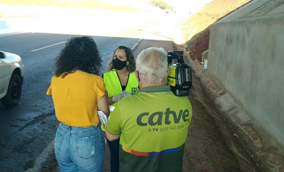 Blitz educativa de trânsito EPET Cascavel
