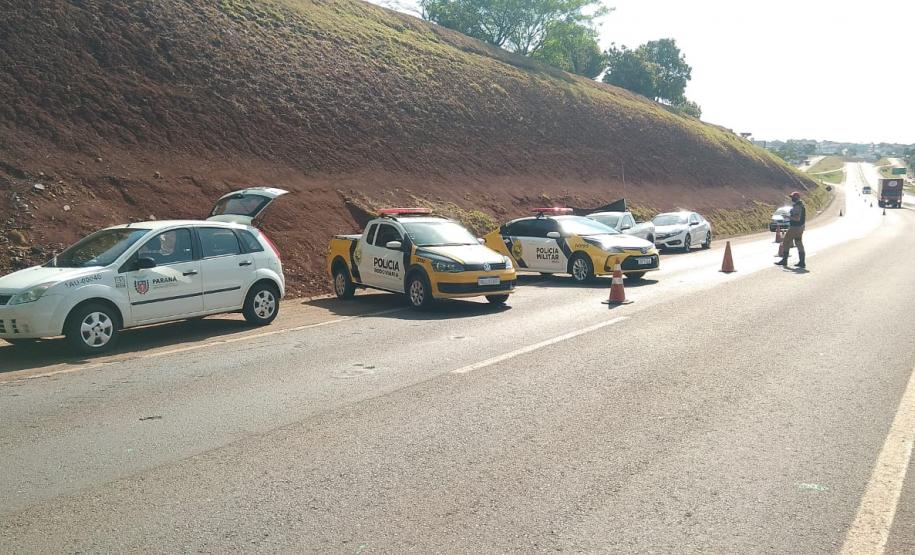 Blitz educativa de trânsito EPET Cascavel