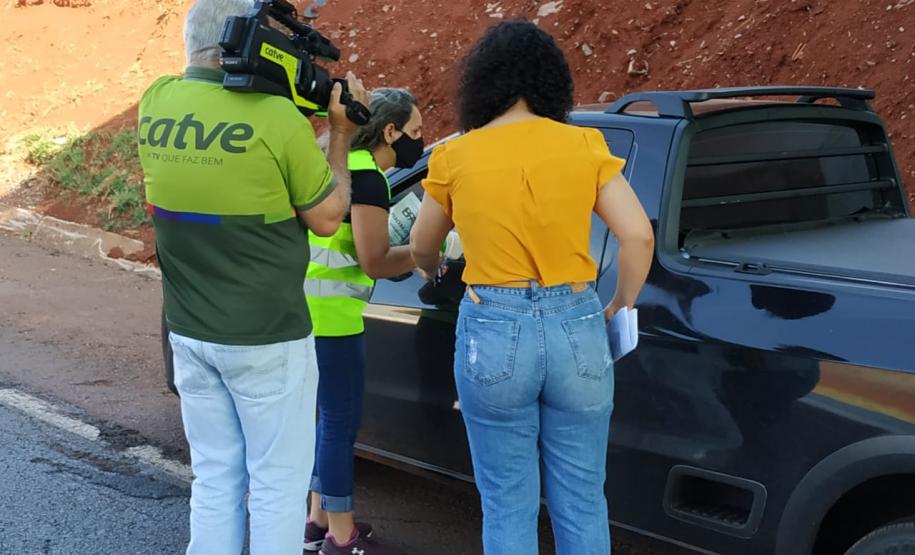 Blitz educativa de trânsito EPET Cascavel
