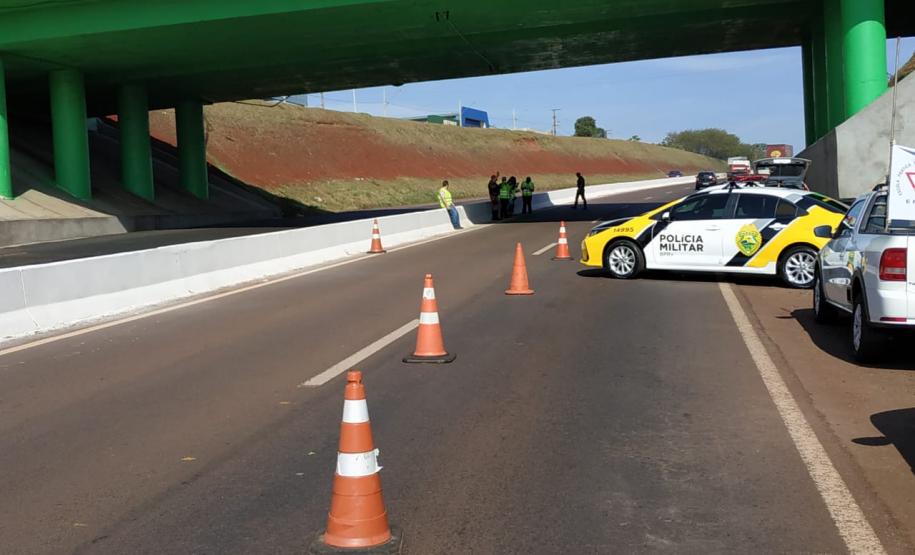 Blitz educativa de trânsito EPET Cascavel
