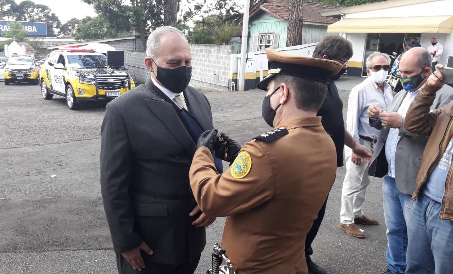 Entrega  de medalhas de Mérito Rodoviário