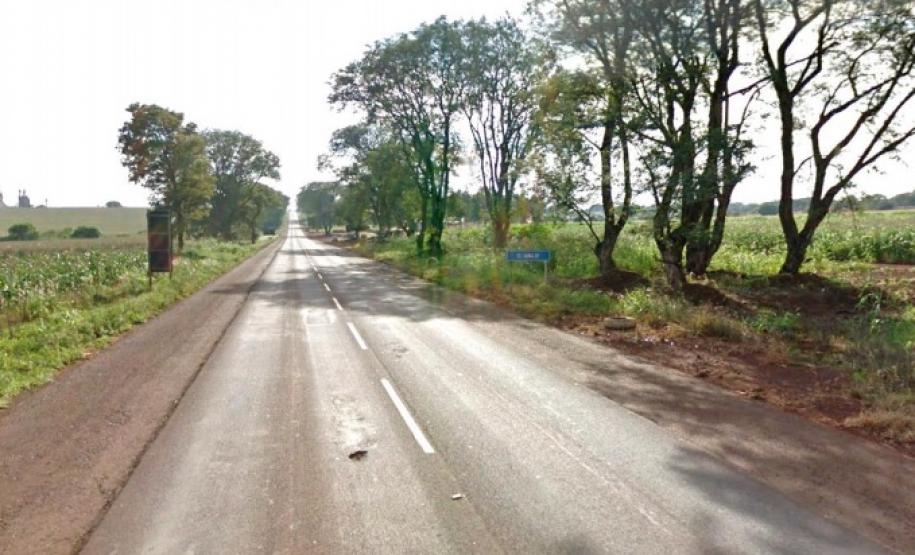 Rodovia PR-323, no trecho que será atendido com obras de duplicação.