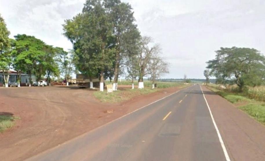 Rodovia PR-323, no trecho que será atendido com obras de duplicação.