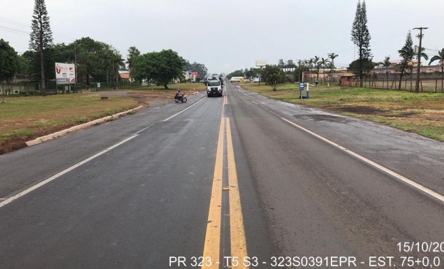 PR-323, entre Umuarama e o entroncamento com a PR-468