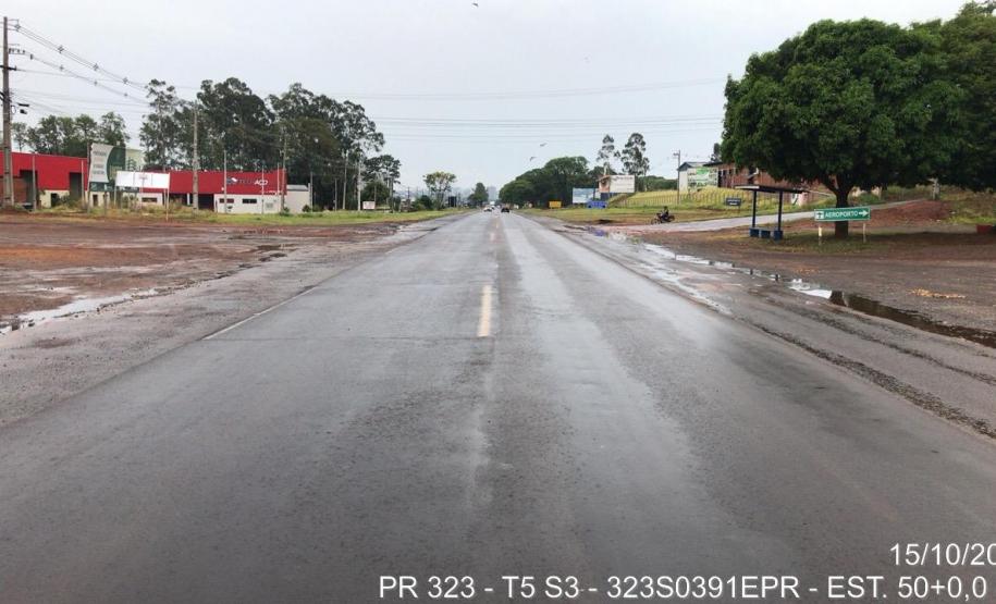 PR-323, entre Umuarama e o entroncamento com a PR-468