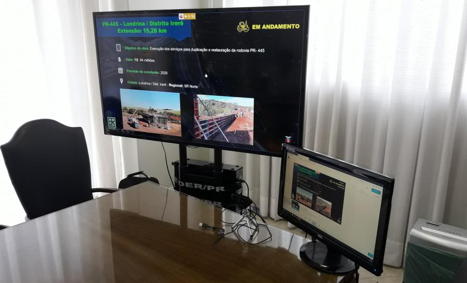 Bastidores da palestra online com o DG