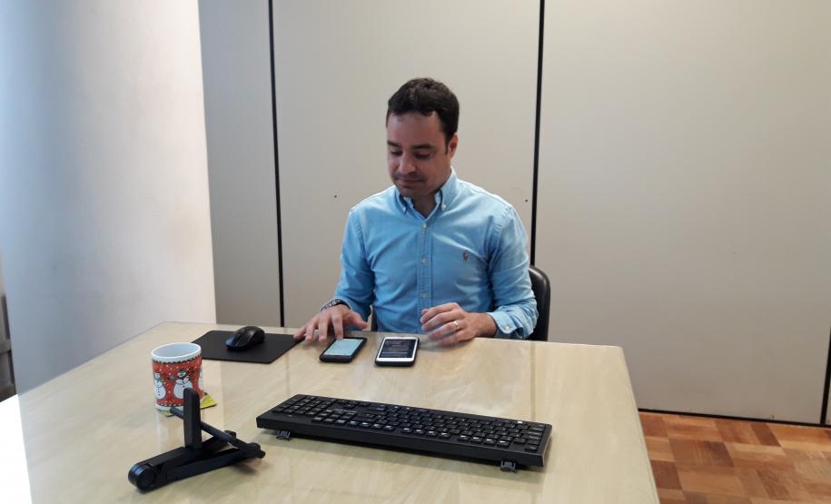 Bastidores da palestra online com o DOP