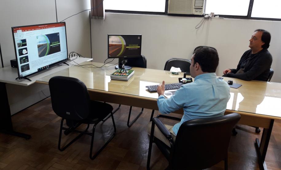 Bastidores da palestra online com o DOP