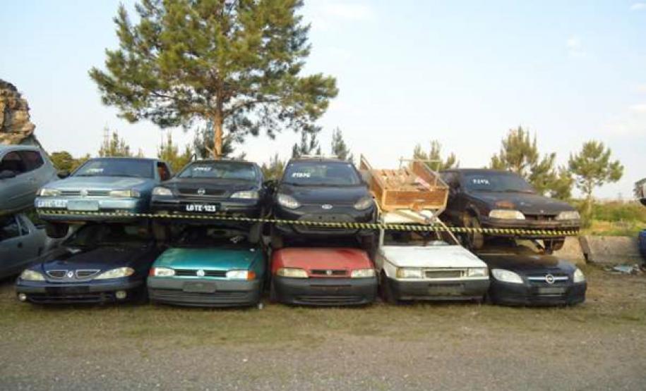 Lotes de sucata disponíveis para leilão