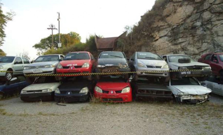 Lotes de sucata disponíveis para leilão