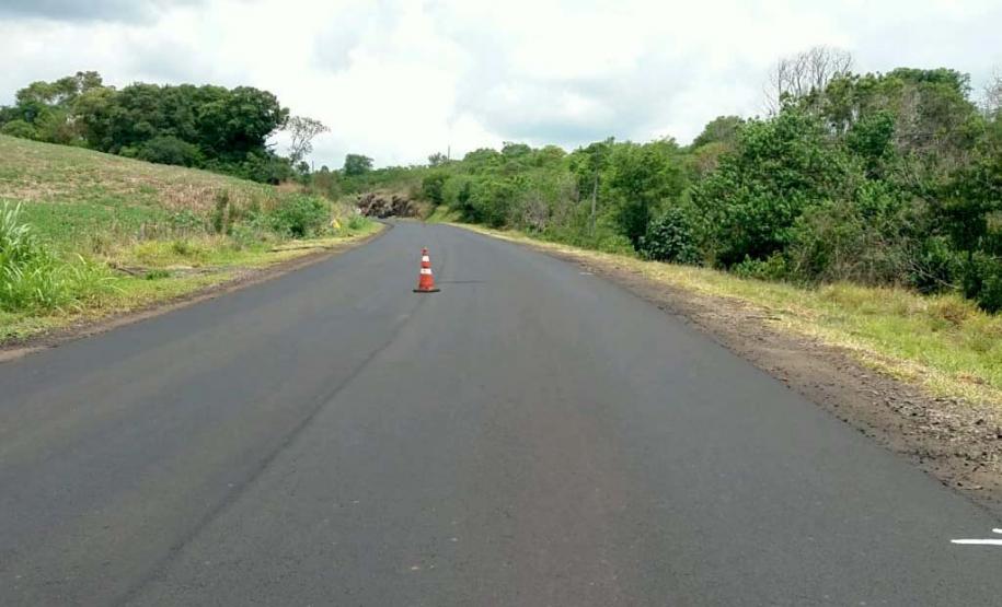 Serviços do lote 18 do programa Conservação de Pavimentos (COP) do DER/PR na PRC-158