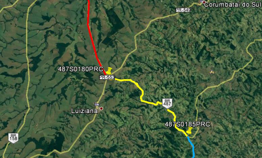 Mapas dos lotes