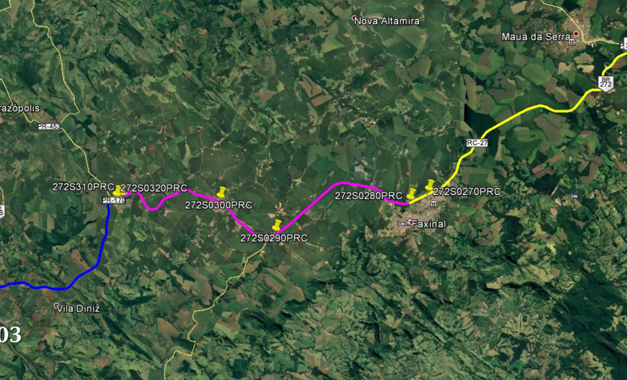 Mapas dos lotes