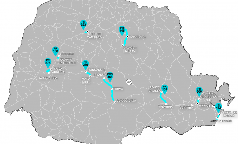 Mapa de projetos