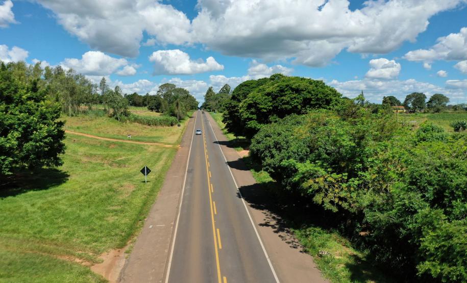 Rodovia PR-323, antes das novas terceiras faixas