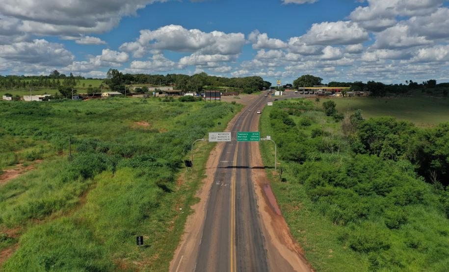 Rodovia PR-323, antes das novas terceiras faixas