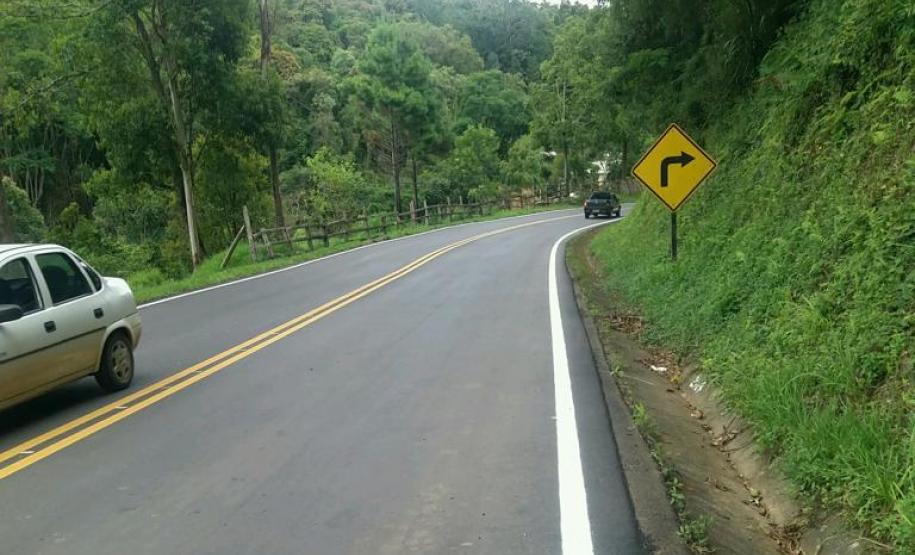 Trecho da PR-092 entre Rio Branco do Sul e ponte do Rio Piedade