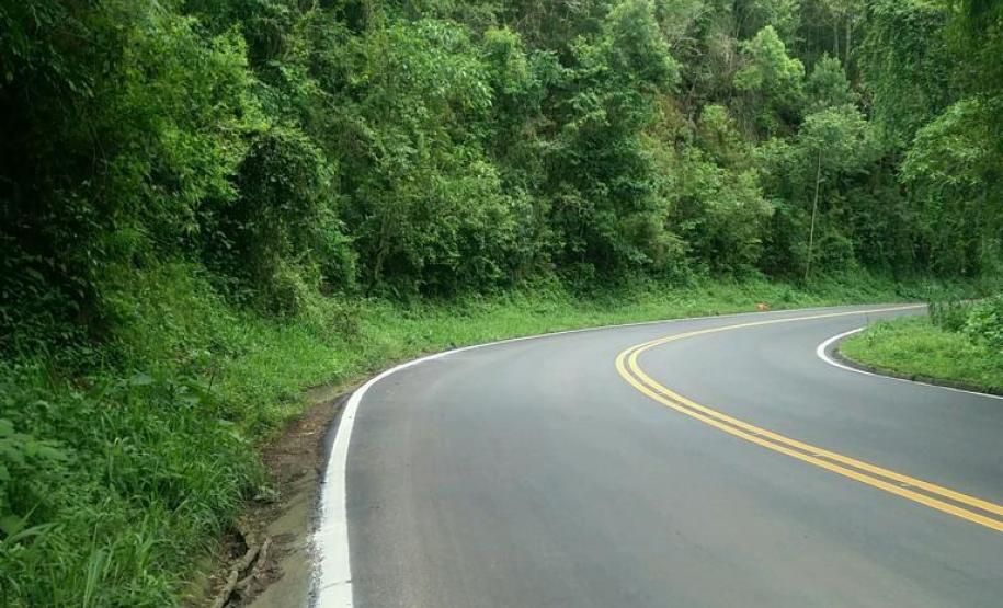 Trecho da PR-092 entre Rio Branco do Sul e ponte do Rio Piedade