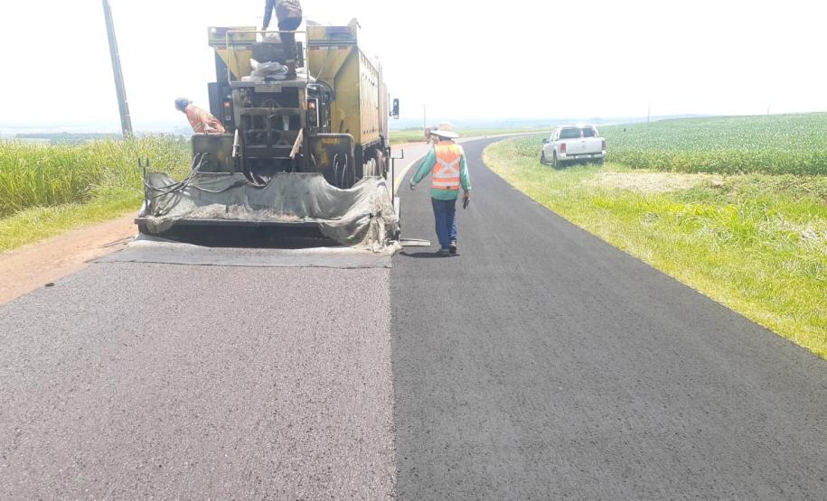 Serviços de conservação na PR-537