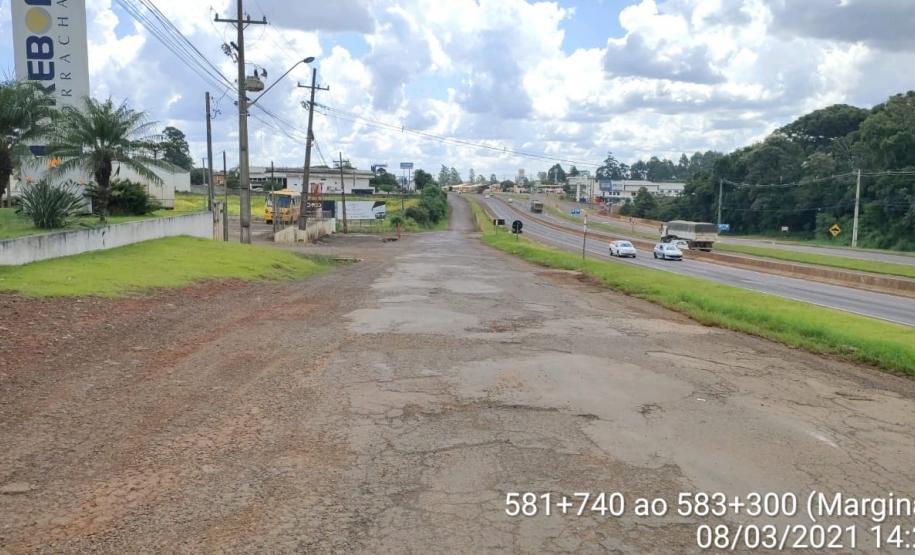 Trecho da Rodovia BR-277 que receberá as obras