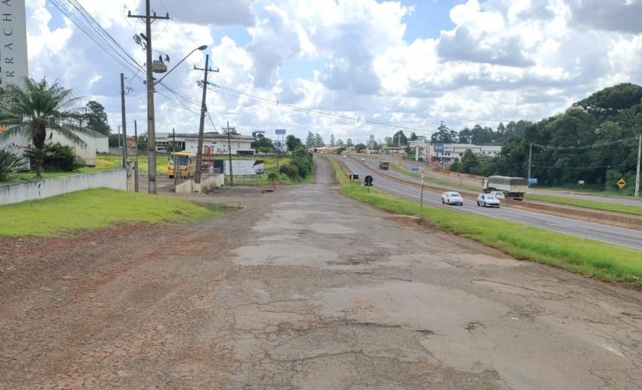 Local onde será nova implantada nova marginal da BR-277