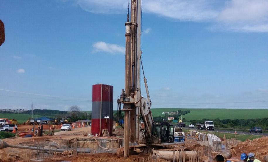 Interseção em desnível na PR-151, em Ponta Grossa