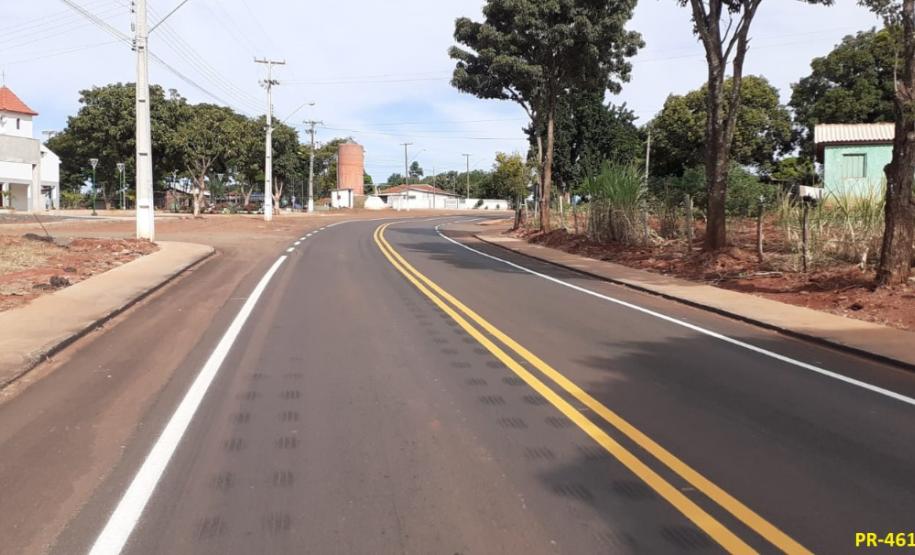 Rodovia PR-461, após serviços de conservação