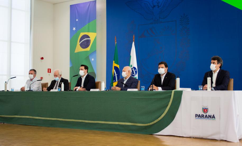 Coletiva de imprensa sobre as novas concessões