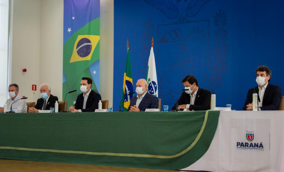 Coletiva de imprensa sobre as novas concessões