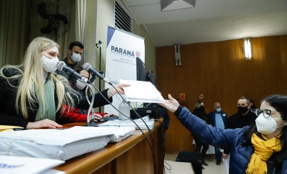 Sessão de abertura de envelopes de conservação de rodovias da região noroeste