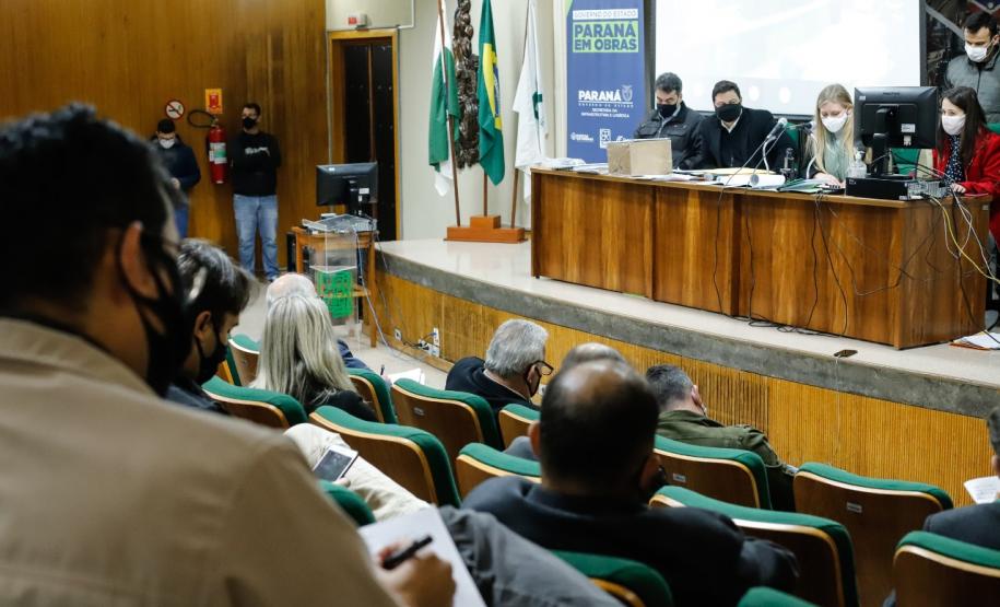 Sessão de abertura de envelopes de conservação de rodovias da região noroeste