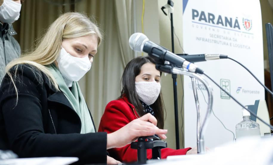 Sessão de abertura de envelopes de conservação de rodovias da região noroeste