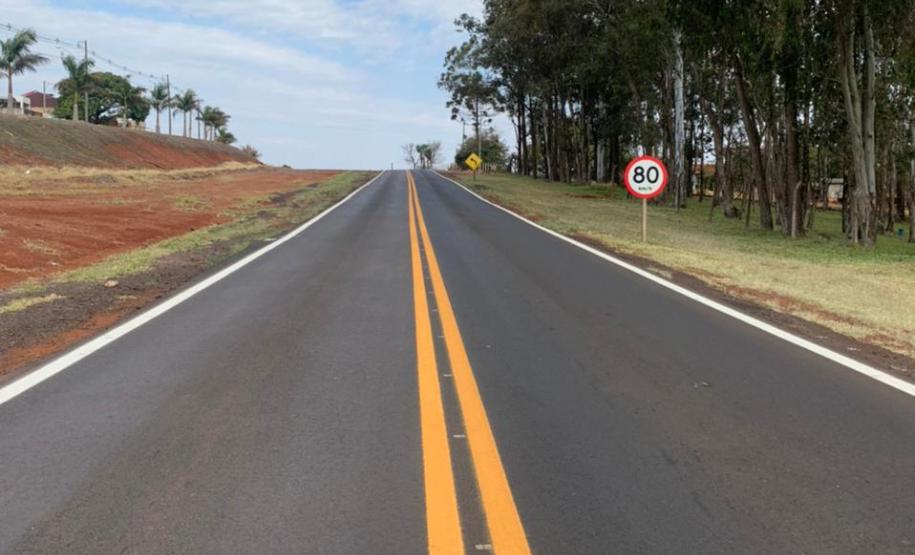 PR-586, após serviços de conservação