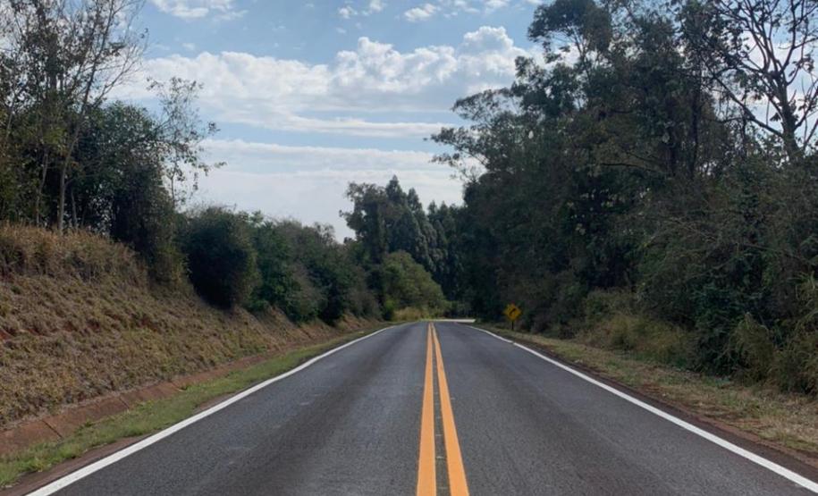 PR-586, após serviços de conservação