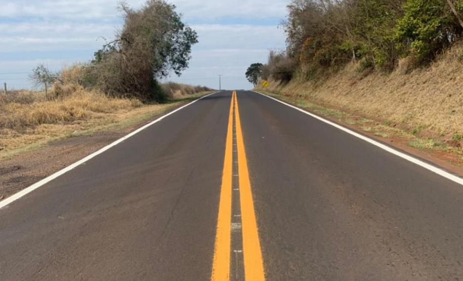 PR-586, após serviços de conservação