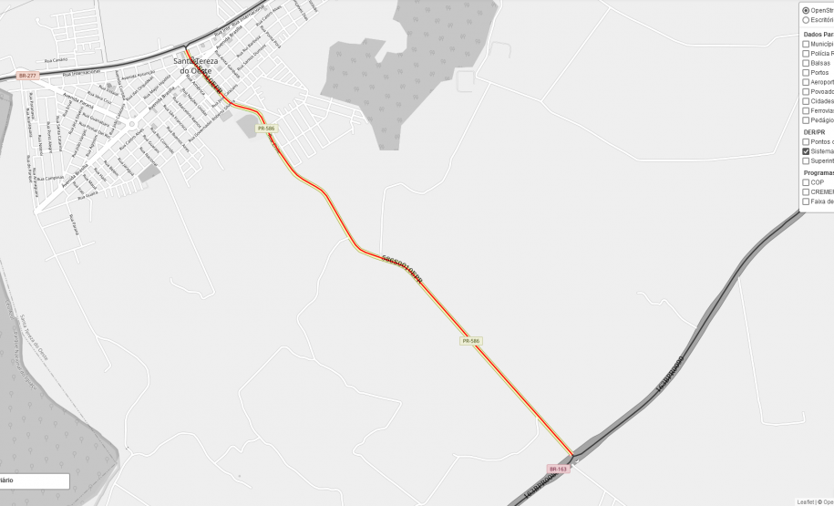 PR-586, após serviços de conservação