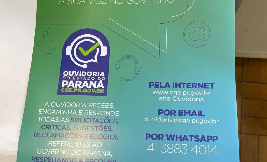 Cartaz da Ouvidoria Geral do Estado