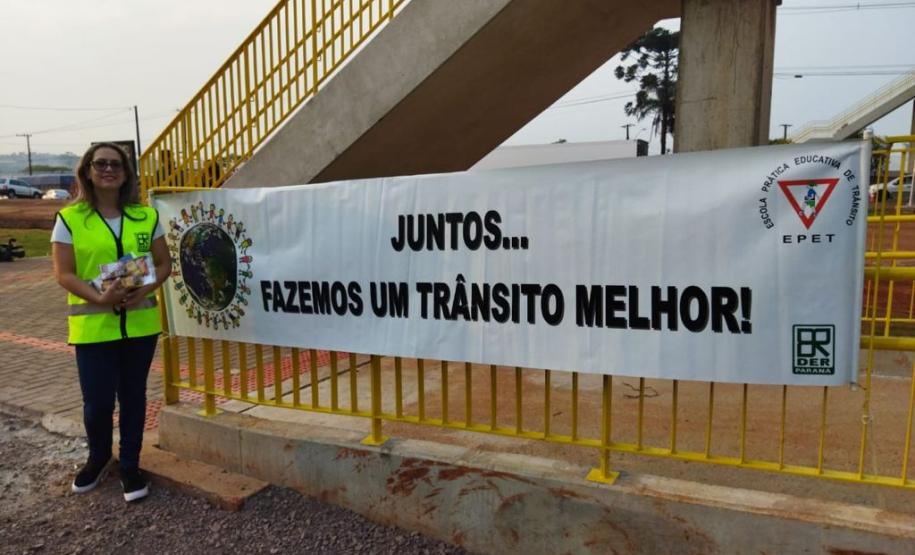 Conscientização nova passarela Ecocataratas