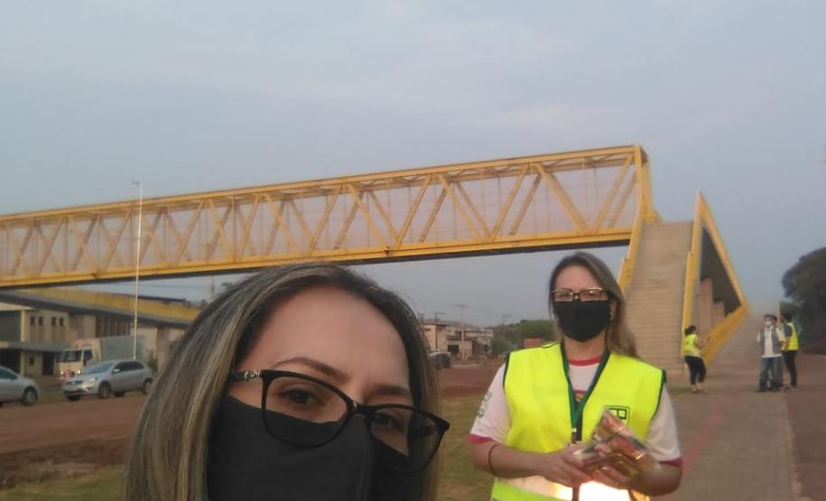 Conscientização nova passarela Ecocataratas