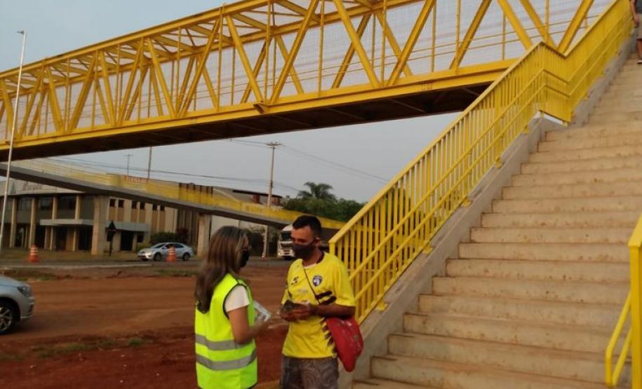 Conscientização nova passarela Ecocataratas