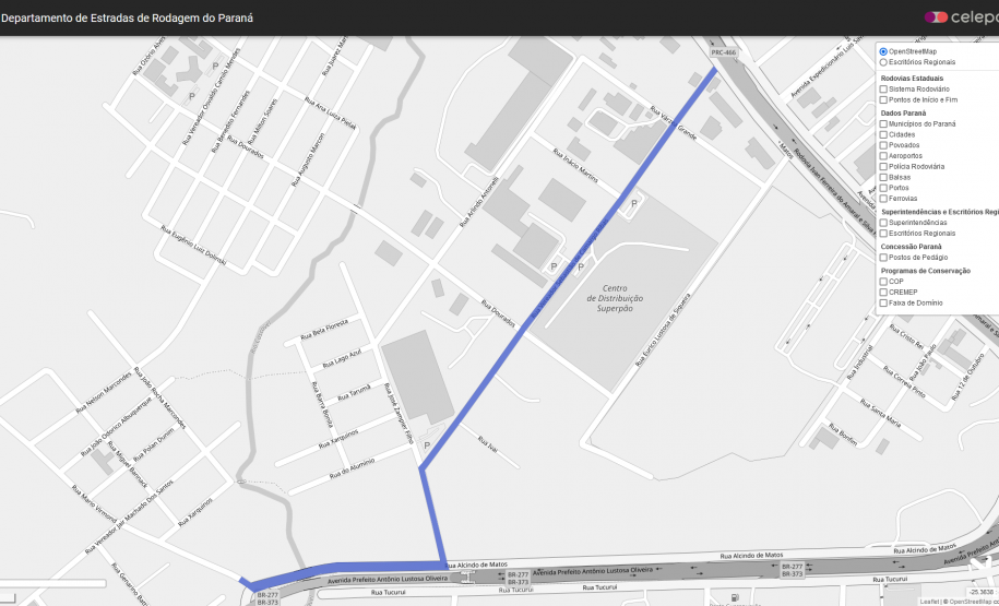 Sugestão de desvio para usuários da Rua Mário Virmond